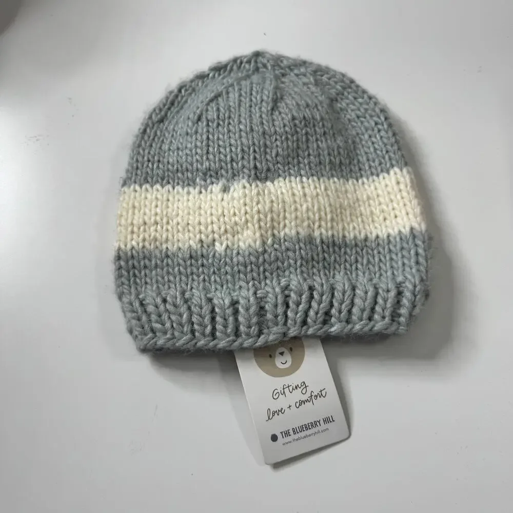 NWT THE BLUEBERRY HILL Bow Hat Bowie Grey Cream 2-5 years Kids